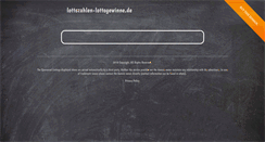 Desktop Screenshot of lottozahlen-lottogewinne.de