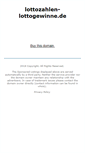 Mobile Screenshot of lottozahlen-lottogewinne.de